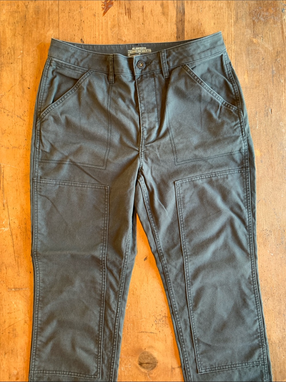 Rei Black Cargo Charcoal Gray Utility Pants - Picture 4 of 16
